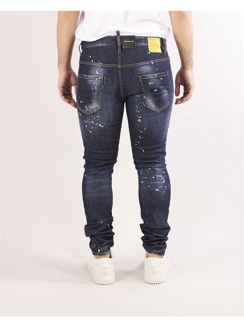 Dark ripped bleach wash super twinky jeans Dsquared DSQUARED | Jeans | S74LB1192470