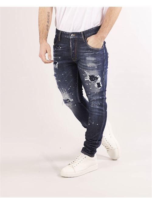 Dark ripped bleach wash super twinky jeans Dsquared DSQUARED |  | S74LB1192470