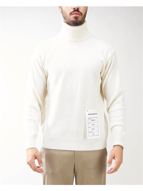 Cashmere blend turtleneck sweater Amaranto AMARANTO | Sweater | B9R008803M