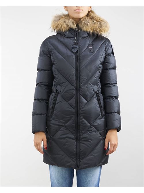 Long dowm jacket with real fur Althea Blauer BLAUER |  | BLDK03140999