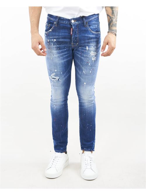 Medium Red Spots Wash Skater Jeans Dsquared DSQUARED |  | S74LB1331470