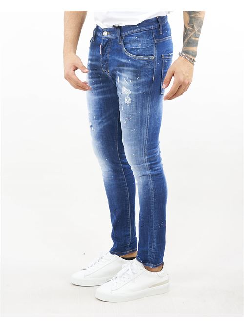 Medium Red Spots Wash Skater Jeans Dsquared DSQUARED | Jeans | S74LB1331470