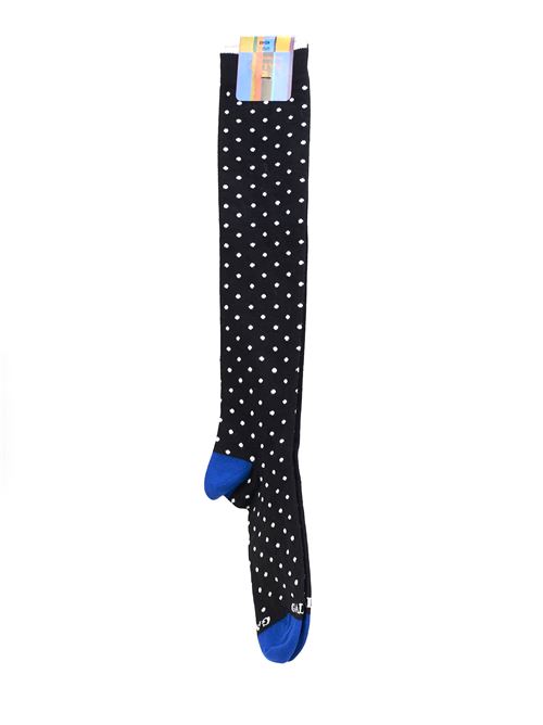 Long black socks with polka dot pattern Gallo GALLO | Socks | AP10301330140