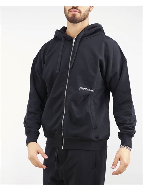 Sweatshirt with hood and zip with logo print Hinnominate HINNOMINATE |  | HNM24099
