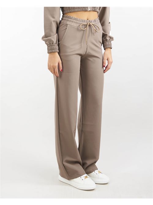 Wide leg jersey trousers with logo Hinnominate HINNOMINATE |  | HNW119222