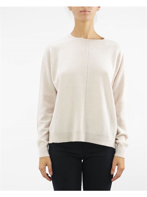 Wool and cashmere blend sweater with braid tricot detail Icona ICONA | Sweater | PI5NT00435