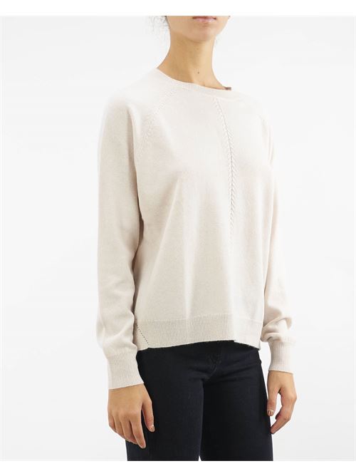 Wool and cashmere blend sweater with braid tricot detail Icona ICONA |  | PI5NT00435