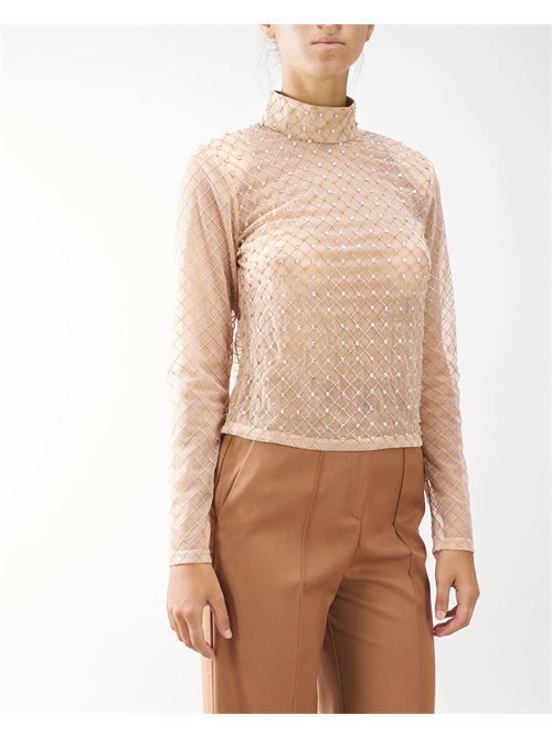 Embroidered tulle blouse with rhinestone Nenette NENETTE |  | FREMITO108