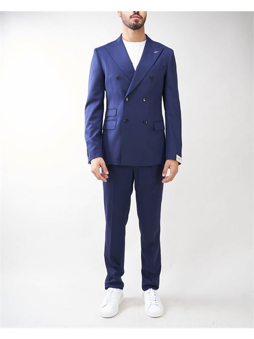 Double breasted virgin wool suit Paoloni PAOLONI | abito | 3511A49823050087