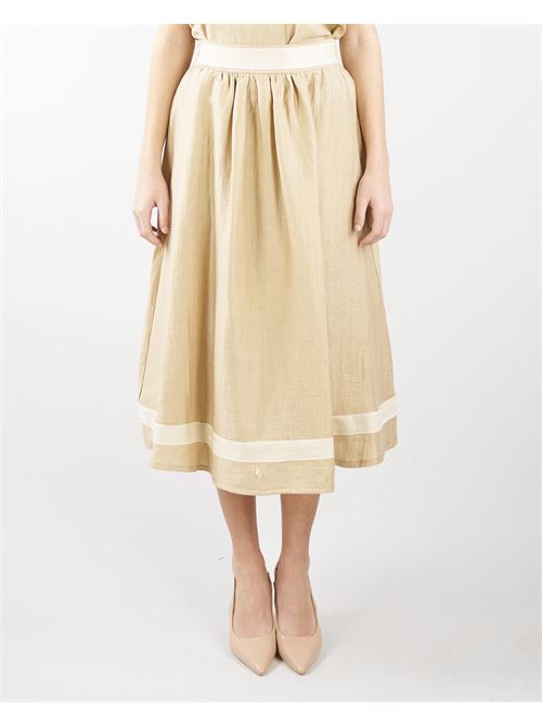 Bicolor linen skirt Icona ICONA | Skirt  | PP5MR0166026