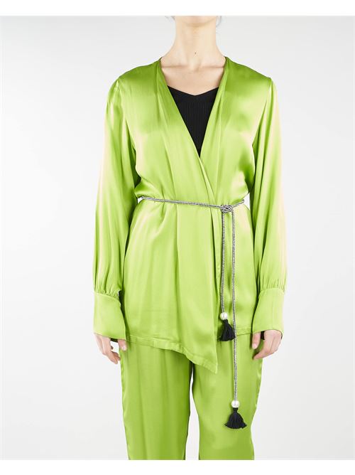 Fluid kimono jacket Mariuccia MARIUCCIA | Jacket | 8392VERDE