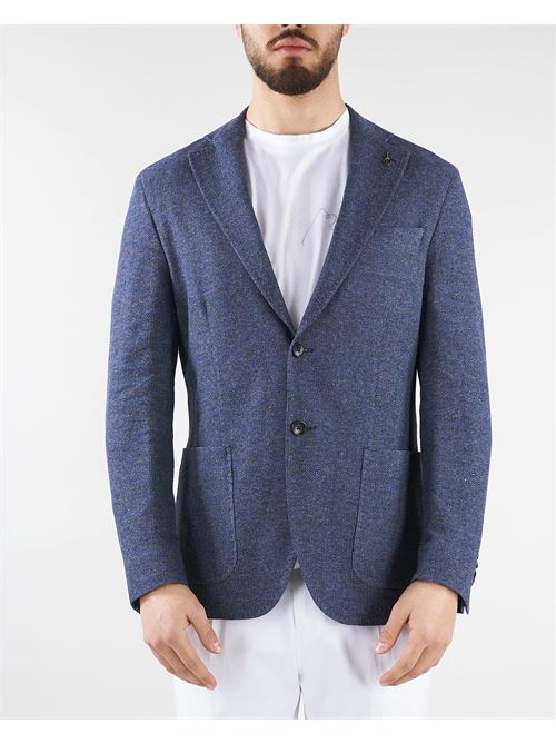 Cotton and linen blend jacket Paoloni PAOLONI | Jacket | 3411G92723106789