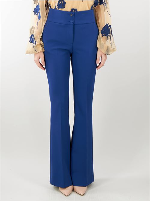 Flare trousers in crèpe stretch Blugirl by Bluemarine BLUGIRL | Pants | RA4130T319193943