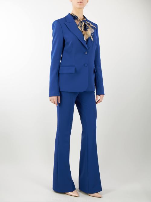 Flare trousers in cr?pe stretch Blugirl by Bluemarine BLUGIRL | Trousers | RA4130T319193943