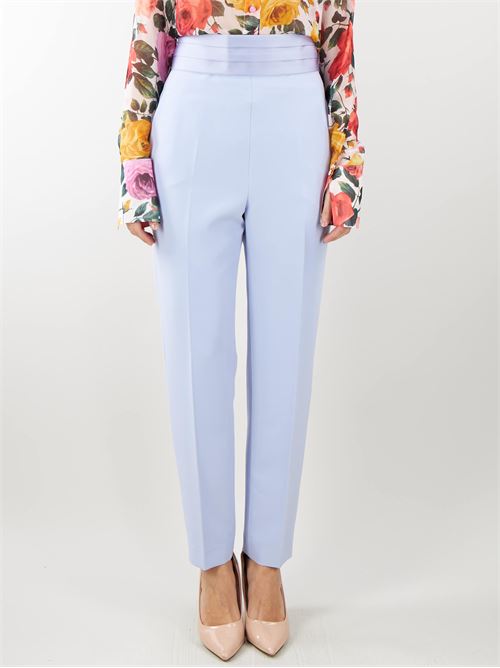 Cady stretch trousers with satin belt Blugirl by Bluemarine BLUGIRL |  | RA4178T335963923