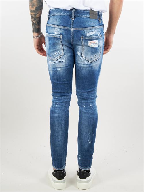 Jeans Medium Mended Rips Wash Super Twinky Jeans Dsquared DSQUARED | Jeans | S74LB1440470