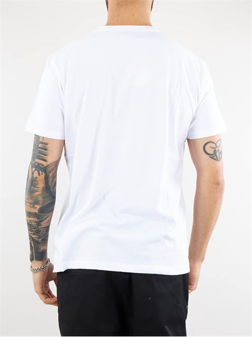 Unisex solid color cotton crew-neck T-shirt with white colored cockerel print Gallo GALLO |  | AP51507511624