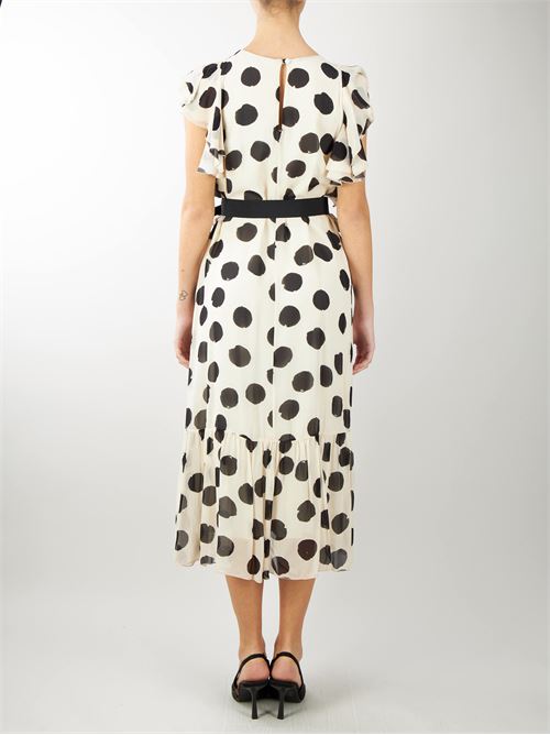 Polka dot dress with belt Icona ICONA | abito en | QP5CF0031004
