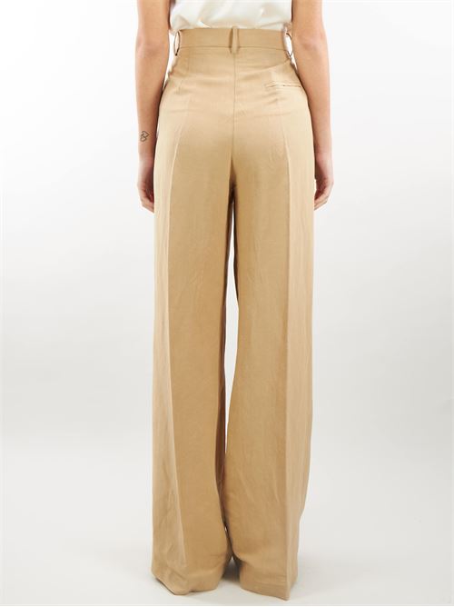 Pantalone wide leg in misto lino Icona ICONA | Pantalone | QP5CO0241083
