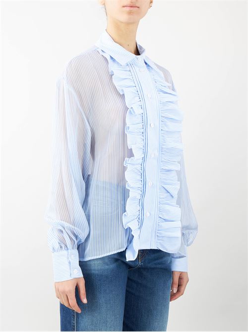 Striped shirt with ruffles Imperial IMPERIAL | Shirt | CLR9HEP55