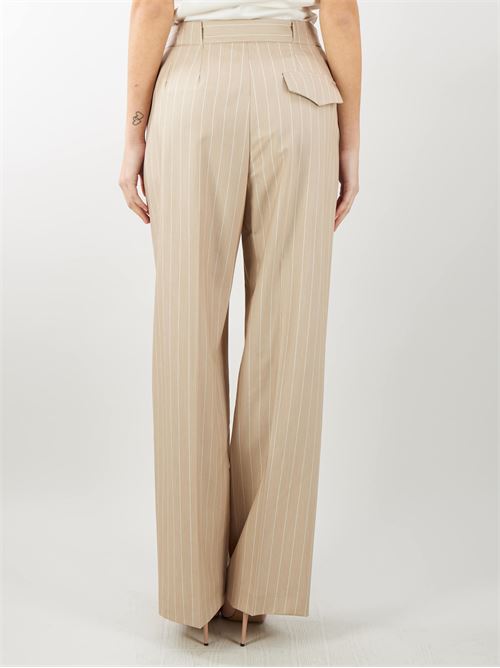 Straight pinstriped patterned trousers with pleats Imperial IMPERIAL | Trousers | P4Q3HBS33