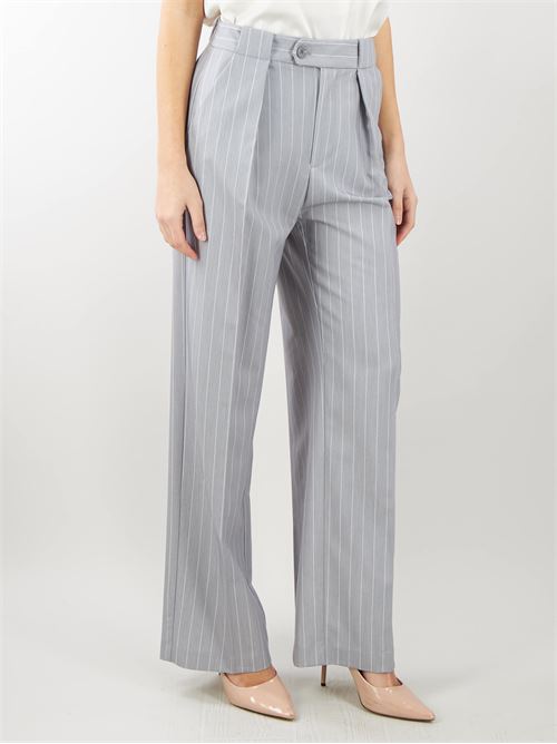Straight pinstriped patterned trousers with pleats Imperial IMPERIAL |  | P4Q3HBS98