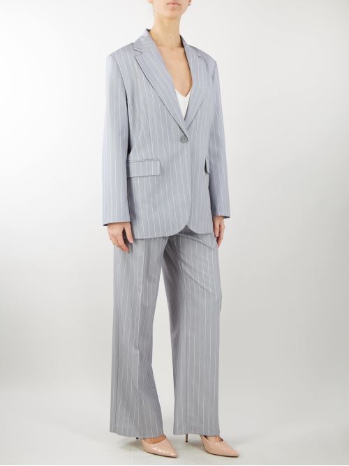 Straight pinstriped patterned trousers with pleats Imperial IMPERIAL | Pants | P4Q3HBS98