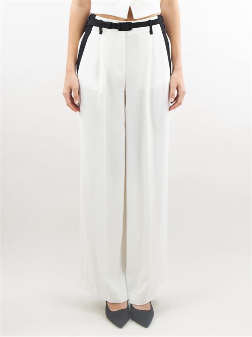 Two-tone palazzo trousers with ironed crease Imperial IMPERIAL | Pants | P4S7HGCC85