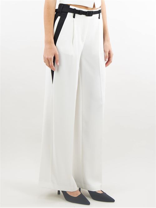 Two-tone palazzo trousers with ironed crease Imperial IMPERIAL | Pants | P4S7HGCC85