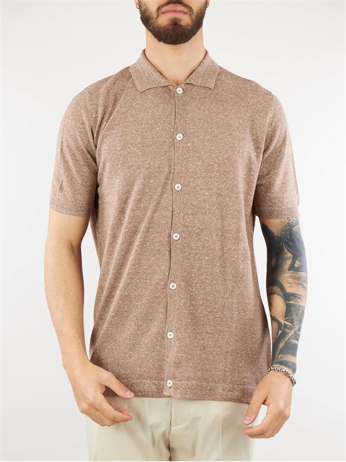 Camicia in maglia misto lino e cotone Jeordie's JEORDIE'S | Maglia | 20634374