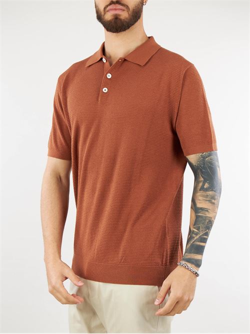 Silk and cotton blend jacquard polo shirt Jeordie's JEORDIE'S |  | 40621614