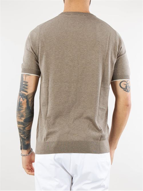 Silk and cotton blend sweater with contrasting profiles Jeordie's JEORDIE'S |  | 605200335