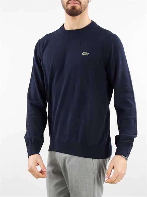 Crew neck sweater with logn sleeves and logo Lacoste LACOSTE | Sweater | AH0128166