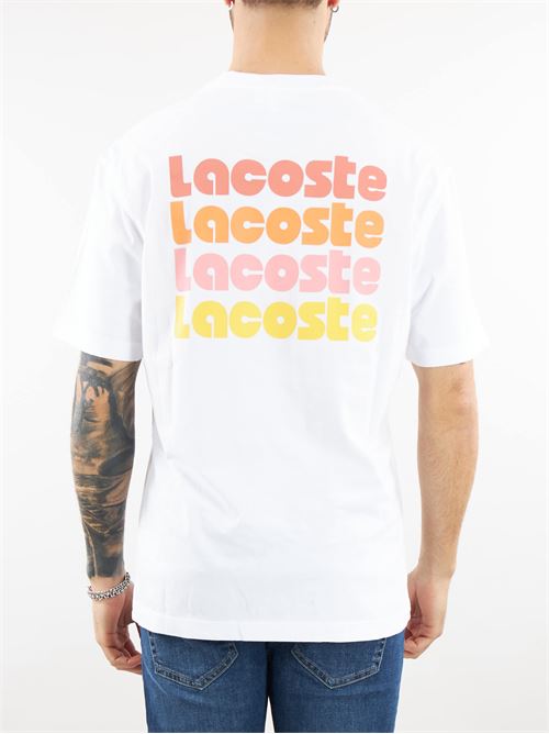 T-shirt with embroidery logo and multicolor print logo Lacoste LACOSTE | T-shirt | TH7544001
