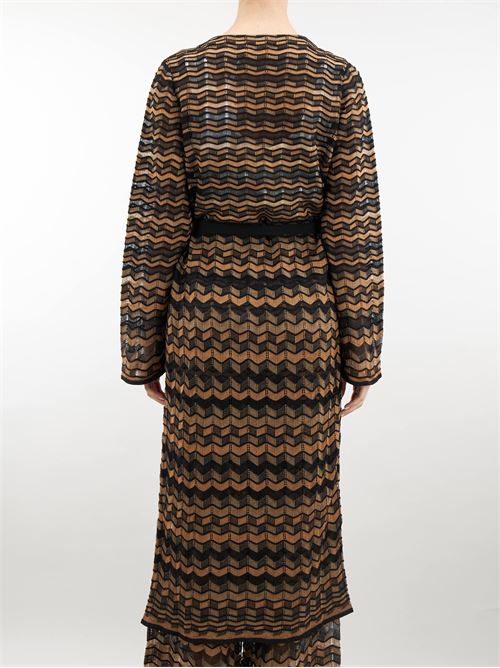 Long multicolor knit cardigan Nenette NENETTE | Cardigan | CECI897