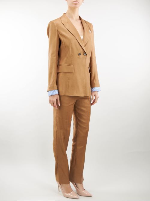 Linen and viscose blend trousers Nenette NENETTE | Pants | EDDY39