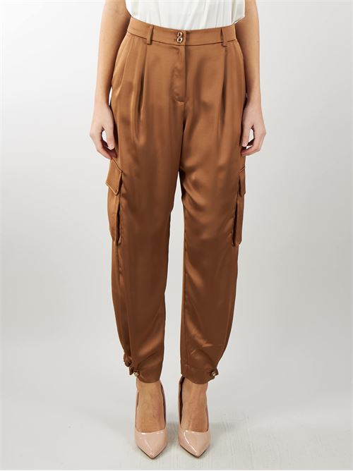 Satin cargo pants Nenette NENETTE | Trousers | ERMETIC1712