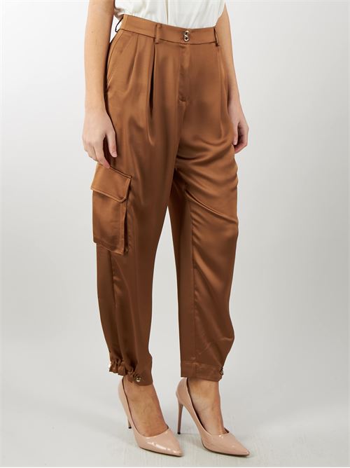 Satin cargo pants Nenette NENETTE | Trousers | ERMETIC1712