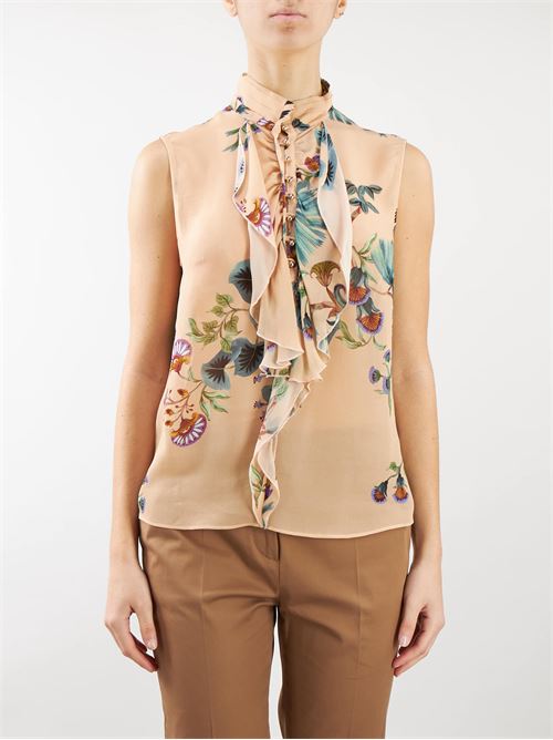 Botanical pattern armhole blouse Nenette NENETTE |  | FRILLI1461