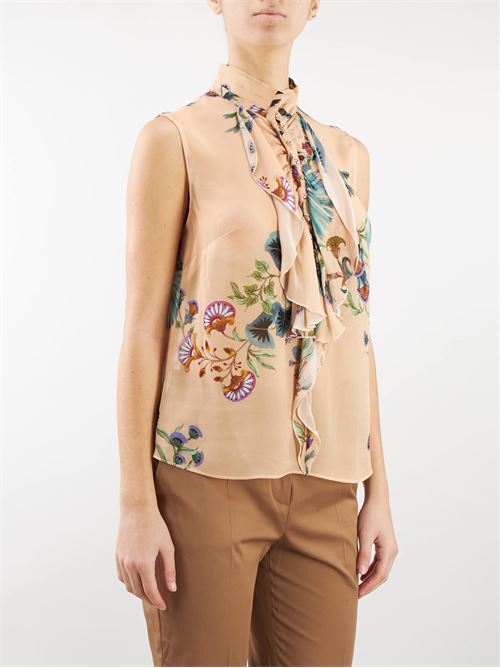 Botanical pattern armhole blouse Nenette NENETTE |  | FRILLI1461