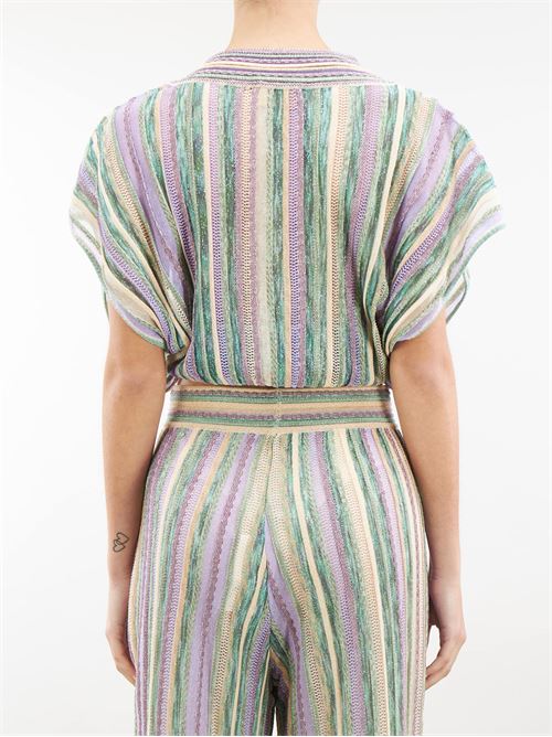 Multicolor striped knit top Nenette NENETTE |  | MONDAY1461