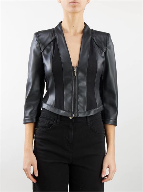 Faux leather and technical fabric jacket Nenette NENETTE | Jacket | NEXION700