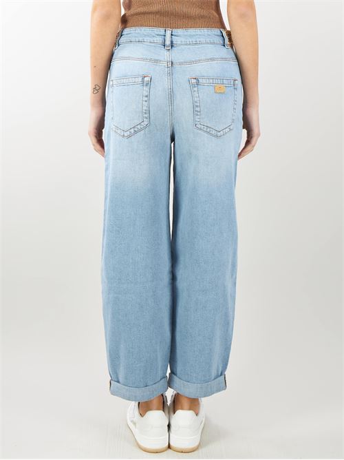 Jeans wide leg con dettaglio borchie Nenette NENETTE | Jeans | STRAPS486