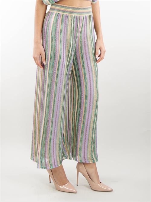Multicolor striped knit trousers Nenette NENETTE | Pants | YAL1461