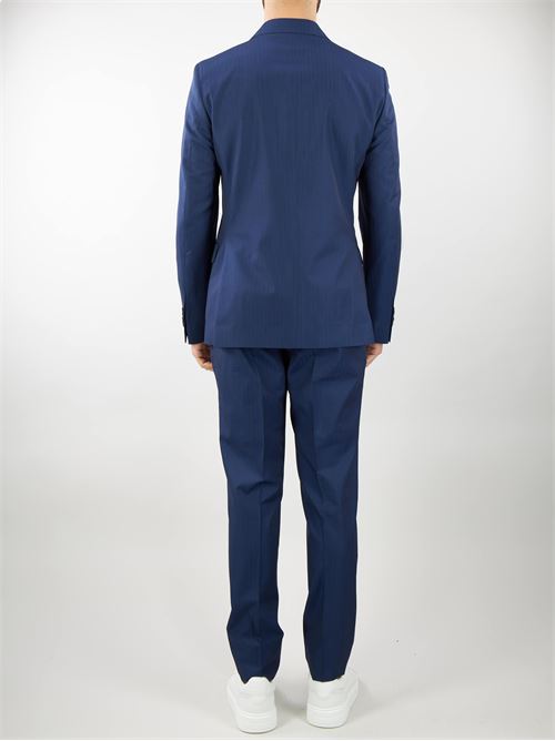 Virgin wool and cotton blend double breasted suit Paoloni PAOLONI | Suit | 3611A49824103488