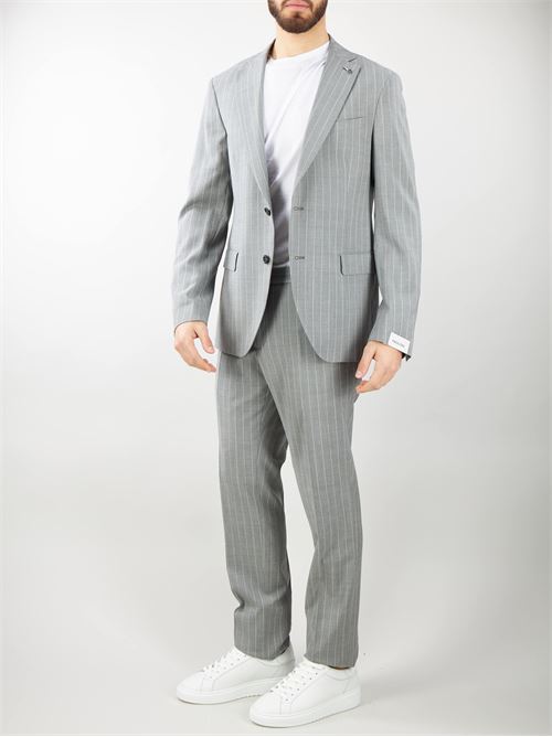 Single breasted pinstripe suit Paoloni PAOLONI | abito | 3611A72724102296