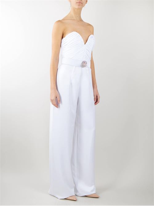 Bustier jumpsuit with palazzo trousers and accessory Tassos TASSOS | Suit | TS311061