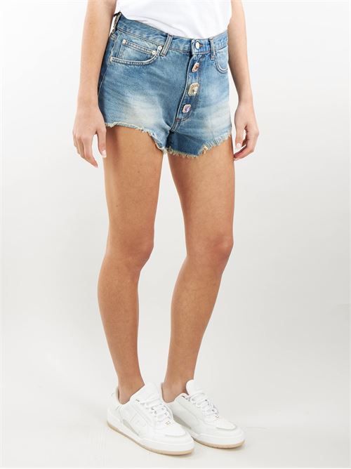 Denim Shorts with Jewel Buttons Vicolo VICOLO | Shorts | DB510947